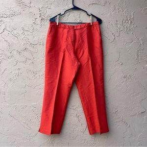 Ann Taylor - very solid peach color, 100% silk, size 10.